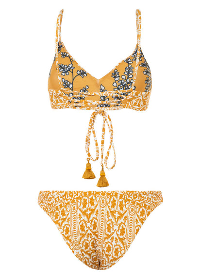 Thumbnail - Maaji Batik Stamp Rocks Sporty Bralette Bikini Top - 23