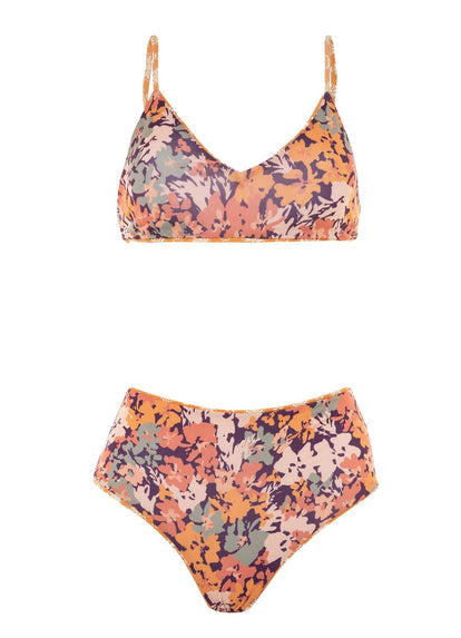  Maaji Batik Stamp Rocks Sporty Bralette Bikini Top