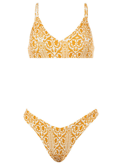  Maaji Batik Stamp Rocks Sporty Bralette Bikini Top