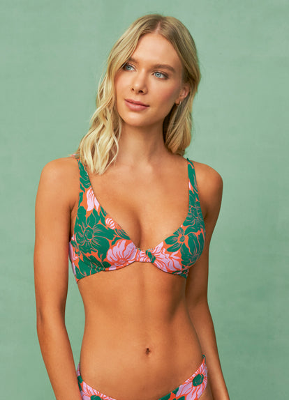  Maaji Floral Stamp Tribe Unmolded Underwire Bikini Top