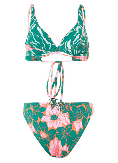 Thumbnail - Maaji Floral Stamp Tribe Unmolded Underwire Bikini Top - 23