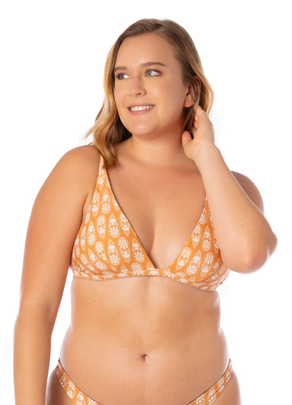 Thumbnail - Maaji Batik Stamp Ivy Fixed Triangle Bikini Top - 1