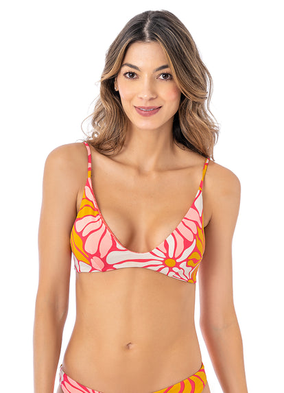 Thumbnail - Maaji Dali Flowers Creta Sporty Bralette Bikini Top - 4