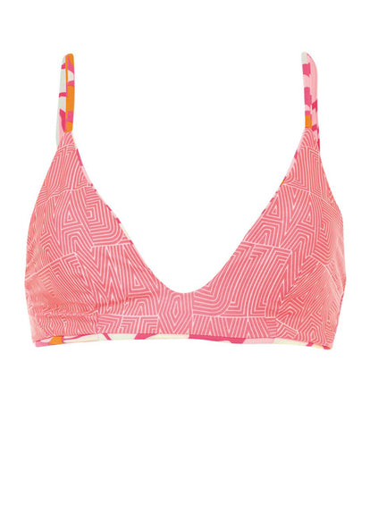  Maaji Dali Flowers Creta Sporty Bralette Bikini Top