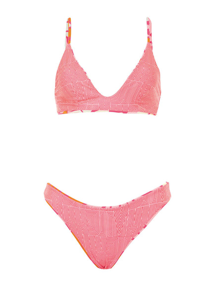 Thumbnail - Maaji Dali Flowers Creta Sporty Bralette Bikini Top - 14