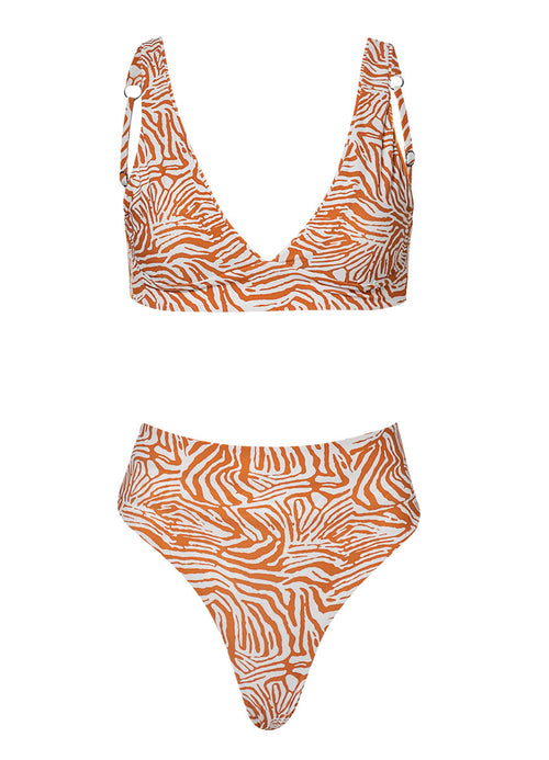 Alternative image -  Maaji Nostalgic Florals Rocky Long Line Triangle Bikini Top
