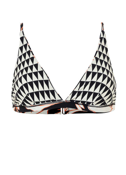 Thumbnail - Maaji Opal Leaves Vitta Fixed Triangle Bikini Top - 20