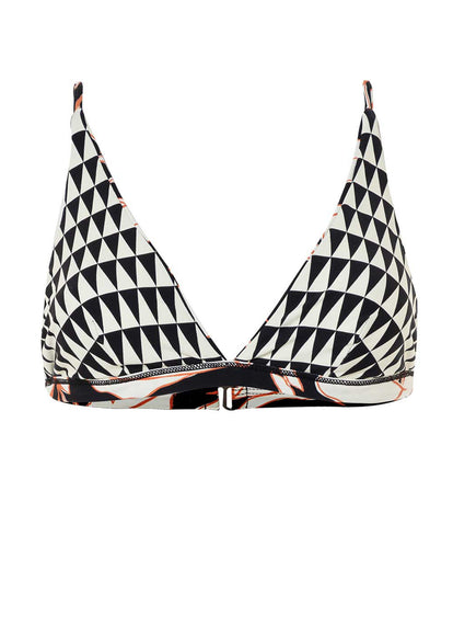 Thumbnail - Maaji Opal Leaves Vitta Fixed Triangle Bikini Top - 5