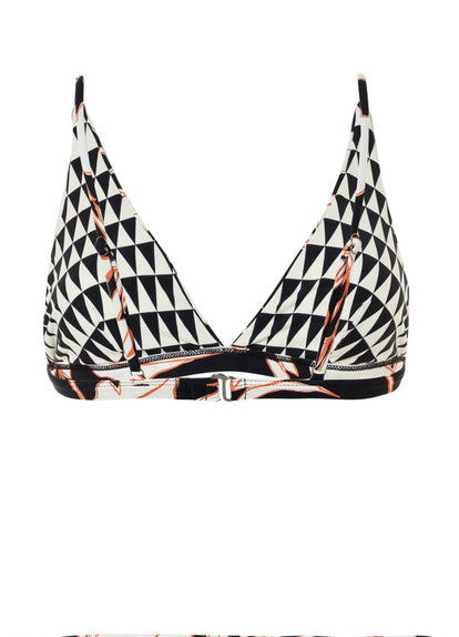  Maaji Opal Leaves Vitta Fixed Triangle Bikini Top