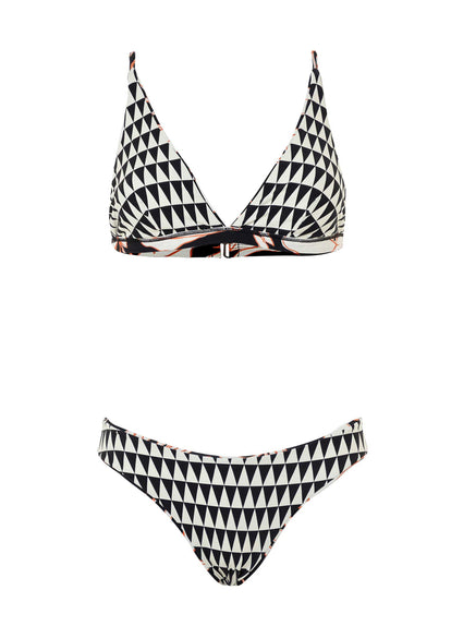 Thumbnail - Maaji Opal Leaves Vitta Fixed Triangle Bikini Top - 15