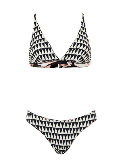 Thumbnail - Maaji Opal Leaves Vitta Fixed Triangle Bikini Top - 6