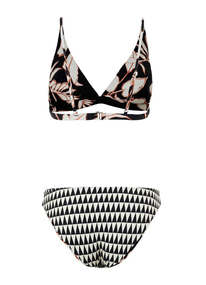 Thumbnail - Maaji Opal Leaves Vitta Fixed Triangle Bikini Top - 8