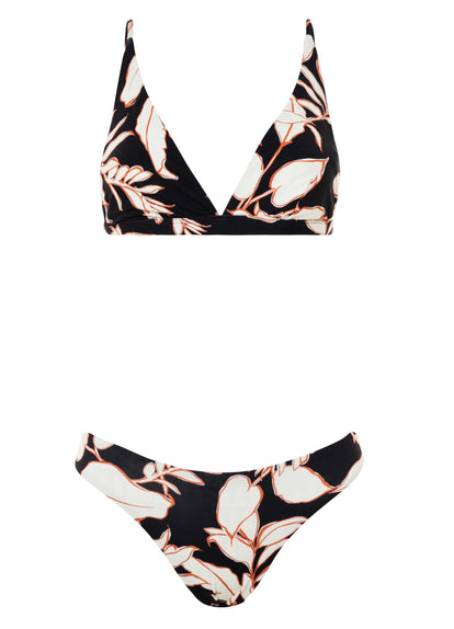 Thumbnail - Maaji Opal Leaves Vitta Fixed Triangle Bikini Top - 12