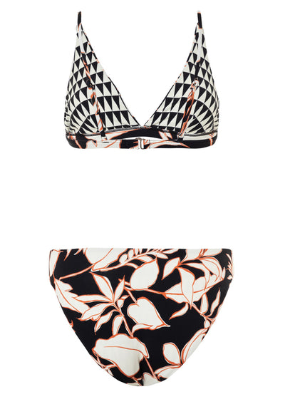 Thumbnail - Maaji Opal Leaves Vitta Fixed Triangle Bikini Top - 11