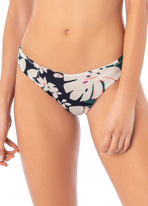 Hover image -  Maaji Tropical Leaves Sublimity Classic Bikini Bottom