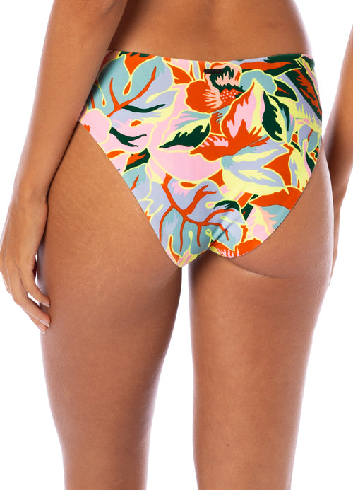 Hover image -  Maaji Neon Leafy Sublimity Regular Rise Classic Bikini Bottom