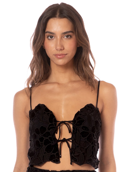  Maaji Onyx Shadows Christa Beachwear Crop Top