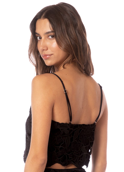  Maaji Onyx Shadows Christa Beachwear Crop Top