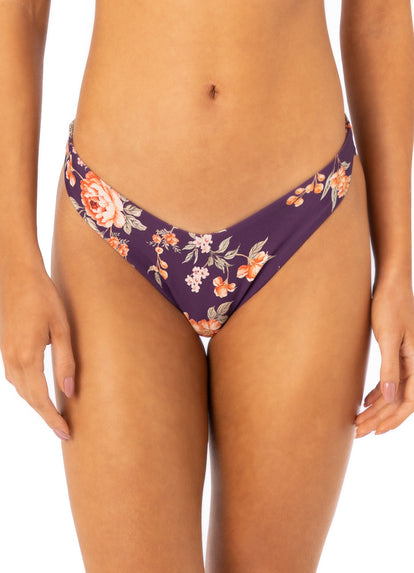 Thumbnail - Maaji Vintage Flower Splendour High Leg Cheeky Cut Bikini Bottom - 1