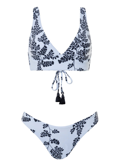 Thumbnail - Maaji Sky Vine Odette Long Line Triangle Bikini Top - 20