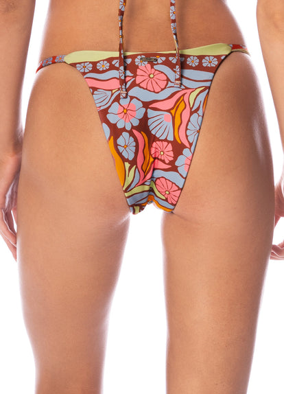 Thumbnail - Foto de Pattern Scope Micro Midi Regular Rise Single Strap Bikini Bottom by Maaji - Panties - Vestidos de Baño - 3