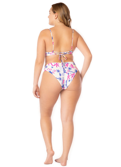 Thumbnail - Maaji Venice Beach Kelly Loop Front Triangle Bikini Top - 23