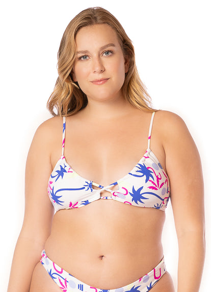  Maaji Venice Beach Kelly Loop Front Triangle Bikini Top