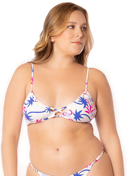 Thumbnail - Maaji Venice Beach Kelly Loop Front Triangle Bikini Top - 18
