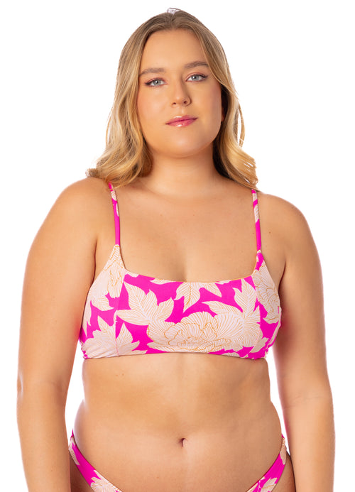 Main image -  Maaji Floral Duo Zayla Sporty Bralette Bikini Top