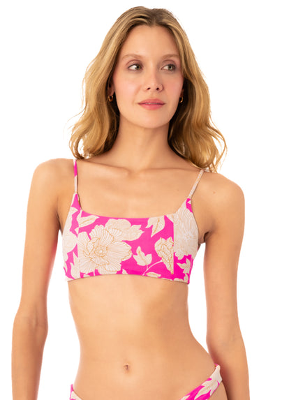  Maaji Floral Duo Zayla Sporty Bralette Bikini Top