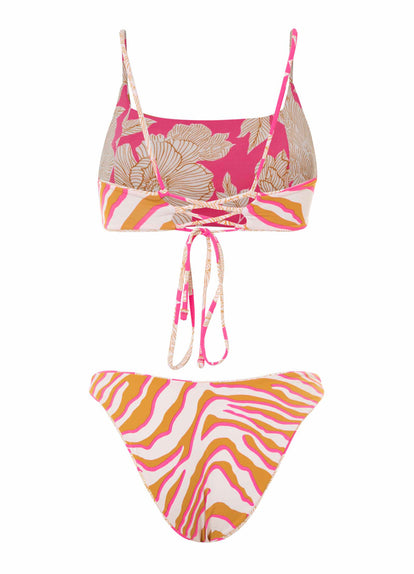 Thumbnail - Maaji Floral Duo Zayla Sporty Bralette Bikini Top - 18