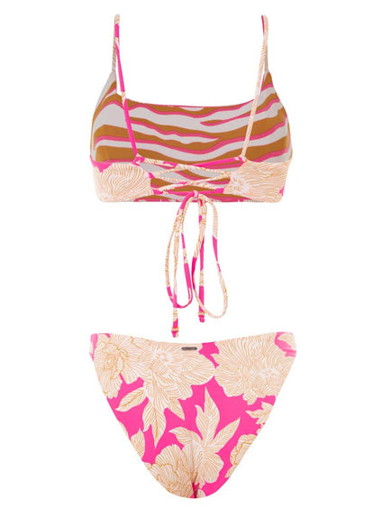 Thumbnail - Maaji Floral Duo Zayla Sporty Bralette Bikini Top - 23
