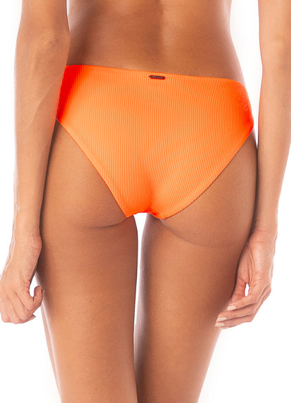  Foto de Neon Orange Flirt Low Rise Thin Side Bikini Bottom by Maaji - Panties - Vestidos de Baño