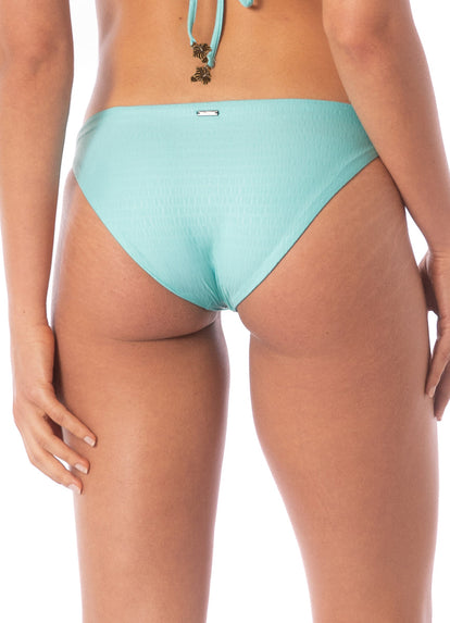  Foto de Sea Turquoise Paradiso Eyelet Long Line Triangle Bikini Top by Maaji - Panties - Vestidos de Baño