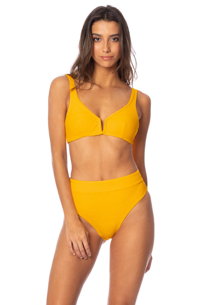  Foto de Sunset Gold Victory Reversible Bralette Bikini Top by Maaji - Tops - Vestidos de Baño