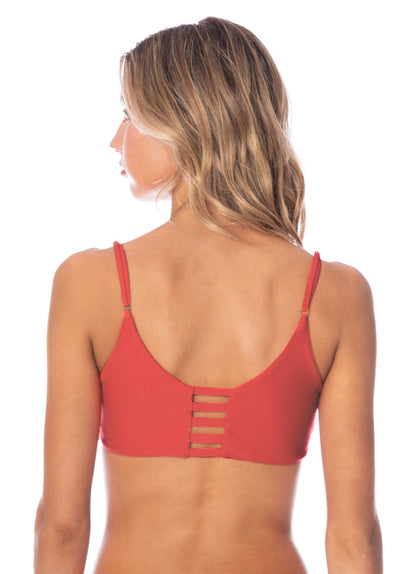  Foto de Red Camelia Praia Classic Bralette Bikini Top by Maaji - Tops - Vestidos de Baño