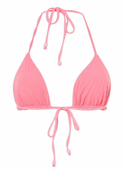 Thumbnail - Maaji Sea Pink Balmy Sliding Triangle Bikini Top - 17