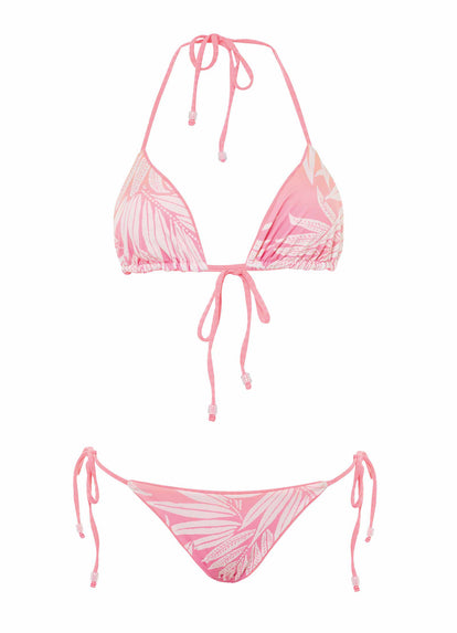 Thumbnail - Maaji Sea Pink Balmy Sliding Triangle Bikini Top - 14