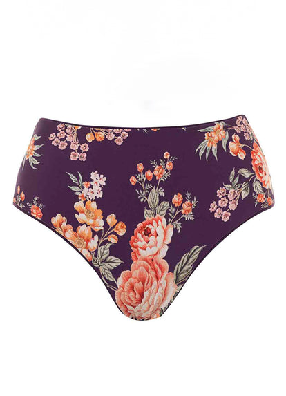 Thumbnail - Maaji Dark Grape Venus Mid Rise Bikini Bottom - 4