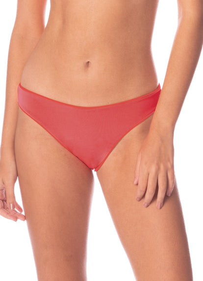  Foto de Red Camelia Sublimity Regular Rise Classic Bikini Bottom by Maaji - Panties - Vestidos de Baño