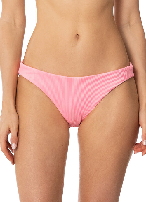 Hover image -  Maaji Pink Daisy Floral Sublimity Classic  Bikini Bottom