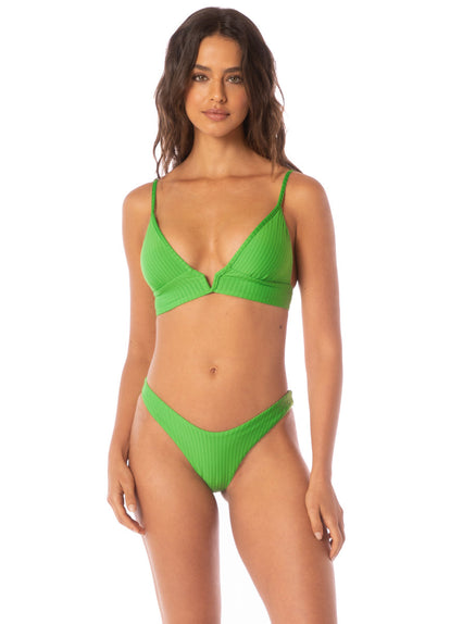 Foto de Mojito Green Paradiso Long Line Triangle Bikini Top by Maaji - Panties - Vestidos de Baño