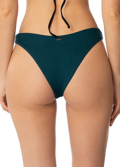  Maaji Bottle Green Splendour  Regular Rise Thin Side  Bikini Bottom