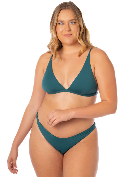 Hover image -  Maaji Brunswick Green Ivy Fixed Triangle Bikini Top