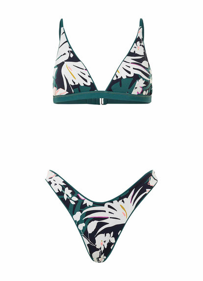 Thumbnail - Maaji Brunswick Green Ivy Fixed Triangle Bikini Top - 14