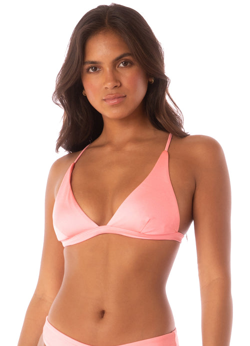 Alternative image -  Maaji Orchid Pink Ivy Fixed Triangle Bikini Top