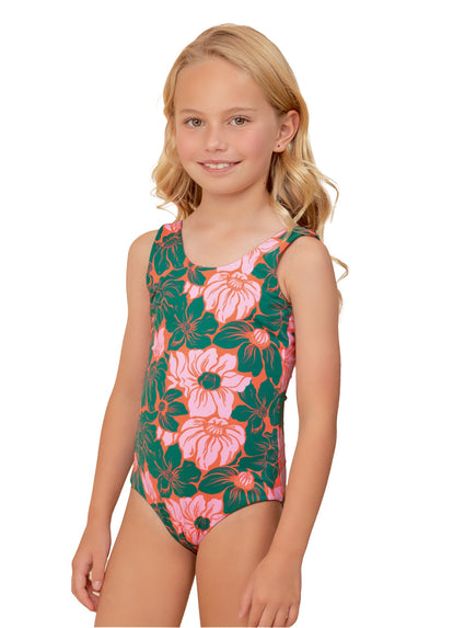Thumbnail - Foto de Floral Stamp Infinity Girls One Piece Set by Maaji - Vestidos De Baño Para Niñas - Niñas - 1