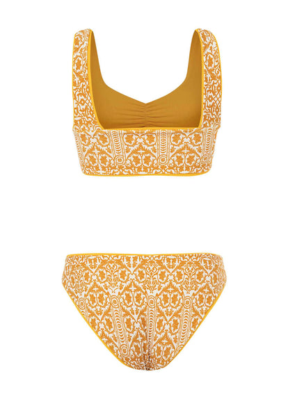 Thumbnail - Maaji Amber Yellow Passion Classic Bralette Bikini Top - 16