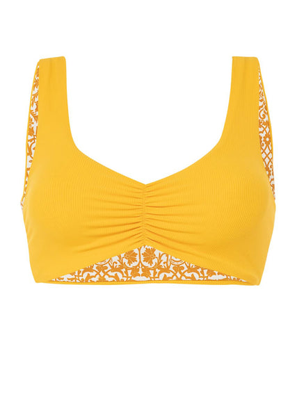 Thumbnail - Maaji Amber Yellow Passion Classic Bralette Bikini Top - 21