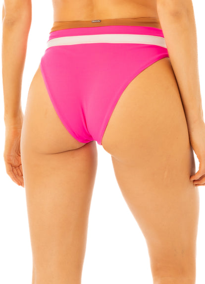  Maaji Radiant Pink Suzy Babe High Rise Bikini Bottom